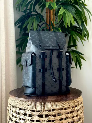 Louis Vuitton Monogram Eclipse Christopher PM Backpack - Grey/Black