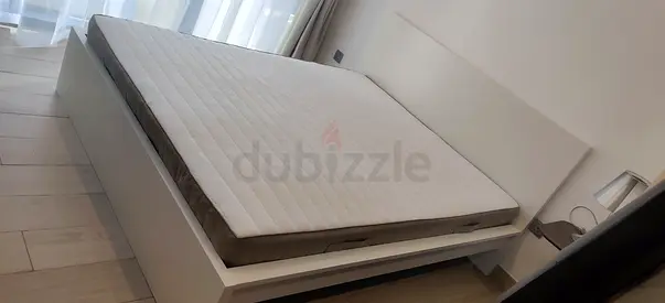 Ikea Queen size bed with mattress available in perfect condition