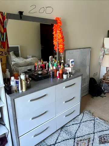 spacious dresser with great mirror