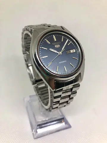 Seiko 5 Automatic Mens Stainless Steel Watch - Blue Dial