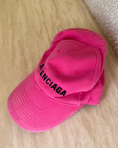 Pink Balenciaga Baseball Cap