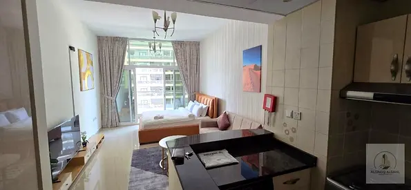 Furnished Studio | Multiple Cheques | Balcony & City View