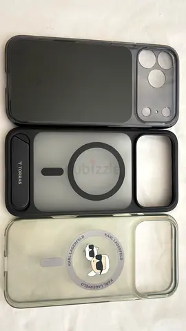 Bundle of 3 iPhone cases (MagSafe-compatible + clear Karl Lagerfeld, Torras, spigen - 17 Promax