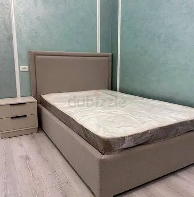 Grey Upholstered Bed Frame Brand New