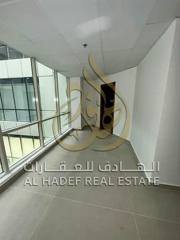 Commercial office for annual rent in Al Majaz 3, directly behind Nesto. A prime location suitable for all types of businesses. Features: Spacious 150