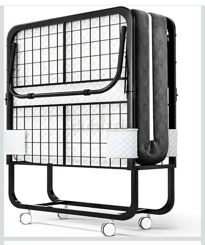 Foldable bed with matress (new)! 190x80 cm