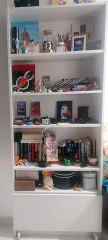 Excellent White Shelves with Storage