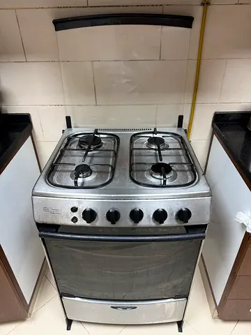 Used 4-Burner Freestanding Gas Cooker with Oven - Good Working Condition