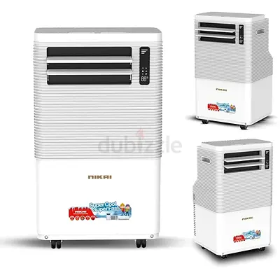 Nikai 1.2 Ton Portable Air Conditioner, Rotary Compressor, NPAC15512A5
