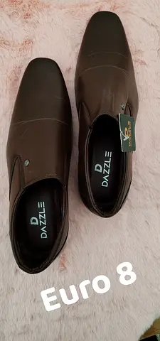 Brown Dazzle Mens Leather Dress Shoes Euro 8 - Unworn