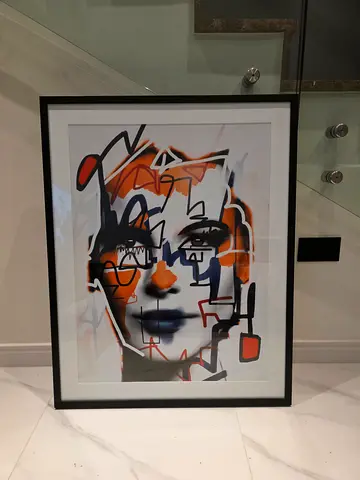 MODERN ART PAINTING FRAMED