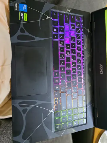 MSI Gaming Laptop with RGB Keyboard - Good Condition