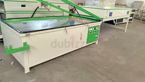 PVC Vacuum Press Machine with Compressor - Kitchen Cabinets, Wardrobes lamination ماكينة شفط كبس PVC