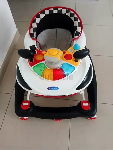 Baby walker with activity tray - good condition