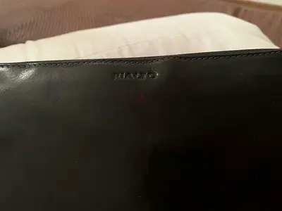 Black leather wallet