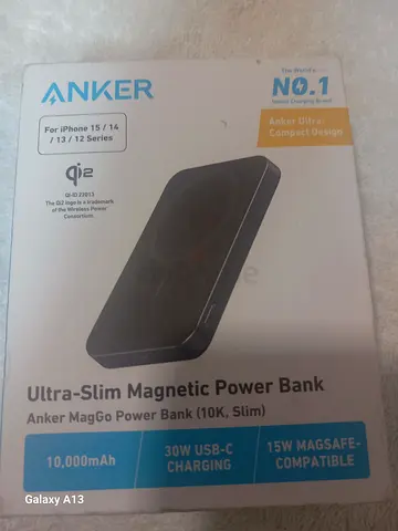 Anker Ultra-Slim Magnetic Power Bank 10,000mAh (MagGo) - 30W USB-C, 15W MagSafe Compatible