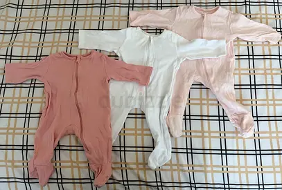 Baby Girl Sleepsuit - Set of 3