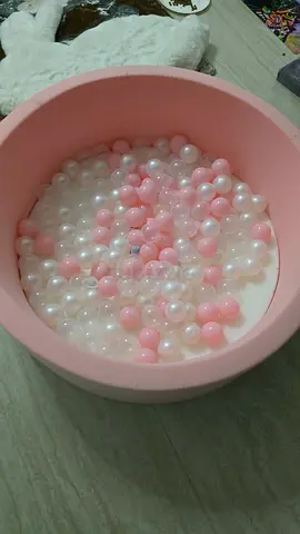 Small Pink Baby Ball Pit with Soft Balls - Good Condition