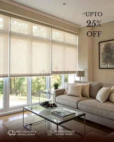 Luxury Custom Blackout Curtains with Premium Fabric  Modern Elegant Finishing