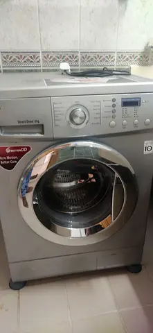 LG Front Load Washing Machine - 7kg, Silver, Direct Drive, No Noice, Good Working Condition