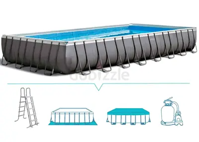 32ft X 16ft X 52in (with Filter, Pump, Cover, Ladder)Intex Ultra XTR Frame Pool - 26374