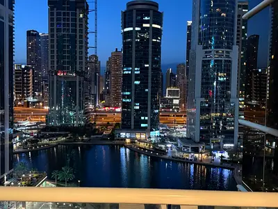 FULLY FURNISHED 1BED JUST 85K FULL LAKE VIEW IN JLT