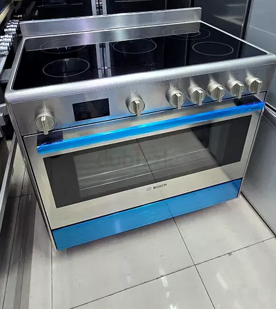 Bosch 90cm Stainless Steel Electric Range with Ceramic Hob