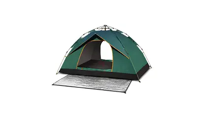 4-Person Automatic Pop Up Camping Tent with Groundsheet