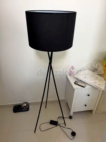 Black floor lamp