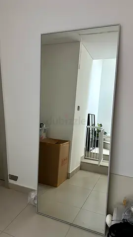 IKEA Full-length Silver Framed Standing Mirror - Good Condition