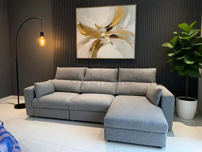Ikea eskilstuna L shape sofa under storage