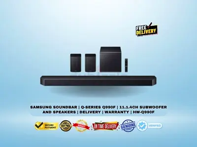 Samsung Soundbar | Q-Series Q990F | 11.1.4ch Subwoofer  Speakers | Delivery | Warranty | HW-Q990F
