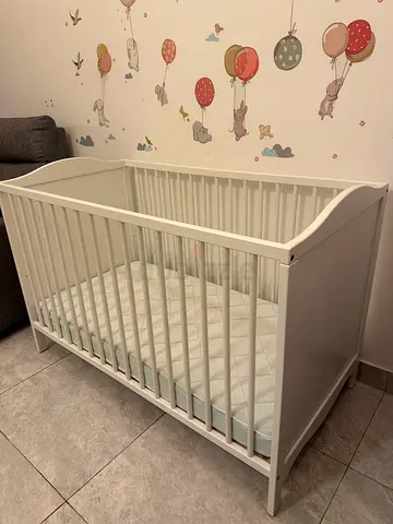 IKEA SMAGORA COT - White + Mattress