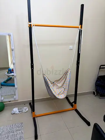 Baby Converted Hammock Cradle Swing Adjustable Training Gymnastic Bar for Toddler