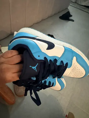 Used Nike Air Jordan 1 Low in Blue/Beige - Good Condition