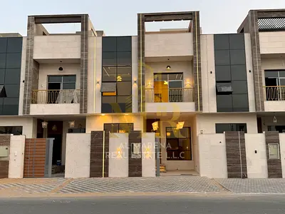 Luxury villa for sale in Al Helio 2. Elegant design featuring 4 spacious bedrooms and ultra-luxurious finishes in a strategic location in Ajman 🏡✨