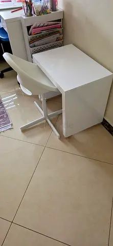 Chair with small table