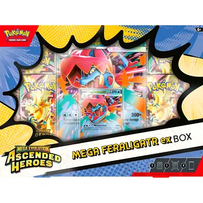 Pokémon TCG Mega Feraligatr ex Box — Sealed Collectors Set