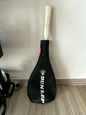 Dunlop squash racket with cover