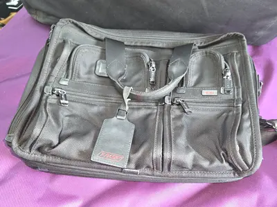 Tumi Alpha 15 inch Expandable Laptop Briefcase - Ballistic Nylon - Black