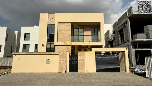 A distinctive villa behind the garden in Al Yasmin, including registration and air conditioning.