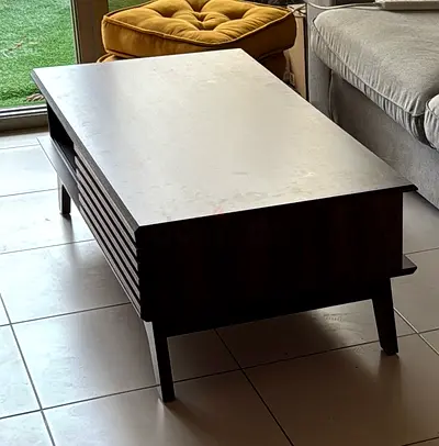Modern coffee table with storage