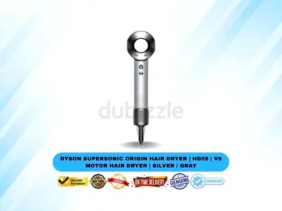 Dyson Supersonic Origin Hair Dryer | HD08 | Powerful Motor | Premium Hair Dryer | Silver / Gray