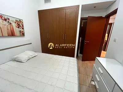 Furnished 1BR Apartment | Burj Sabah JVC | Balcony & Downtown View