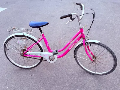Used pink womens city bicycle - 26 inch, single-speed, good condition