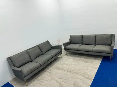 High quality west elm three plus three seater sofa