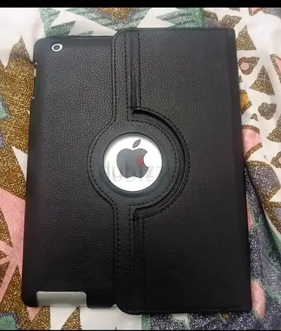 Apple iPad with Black Rotating Leather Case (used)