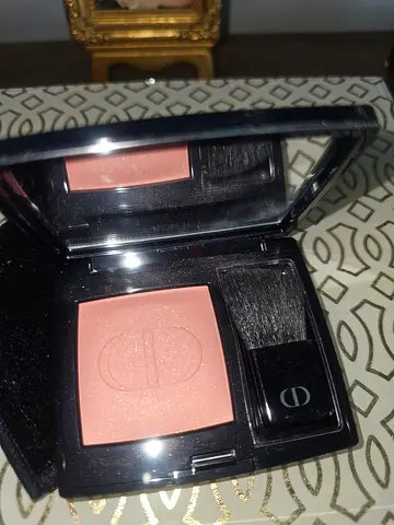 Used Dior Powder Blush with Brush - Peachy Pink