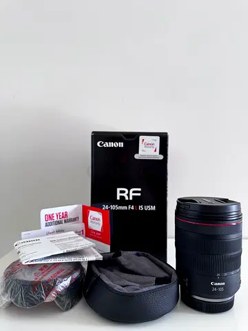 Canon RF 24-105mm f/4L IS USM The carton has only been opened.