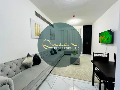 A two-bedroom apartment with a living room, featuring a modern design and brand-new furnishings. It offers comfort and an ideal location
